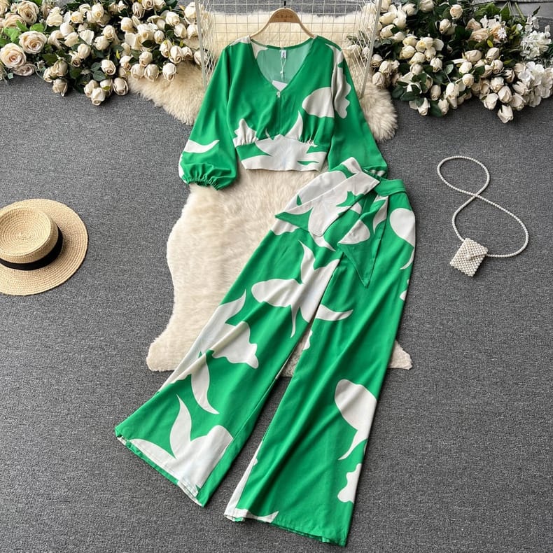 Cindy vacay set green