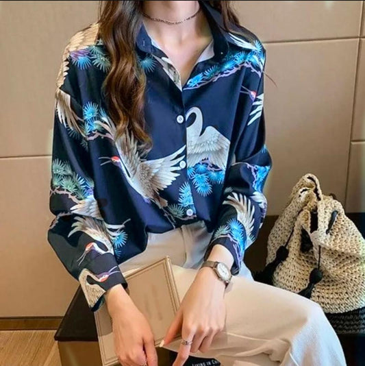 Flamingo printed shirt