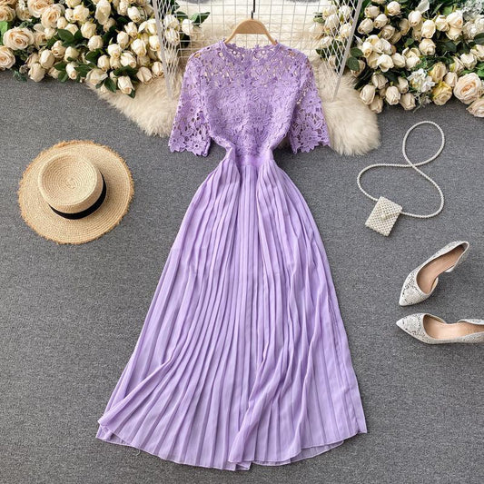 Kelly laced dress lilac