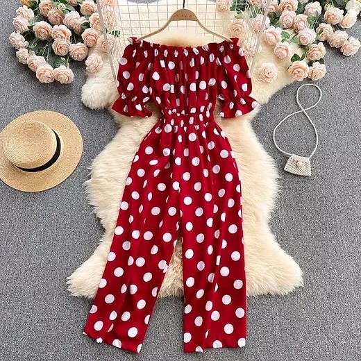 Polka dots jumpsuit