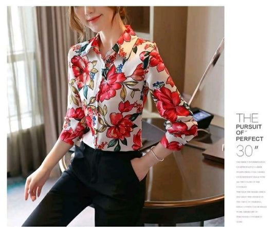 Japaneese Formal Floral Shirt