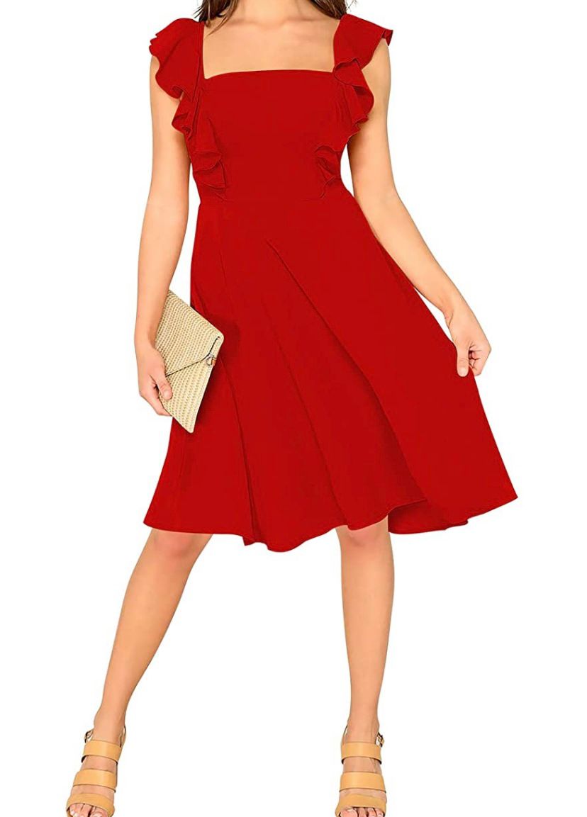 Rexy Red Flare Dress