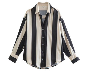 Bubblegum striped shirt obsidian