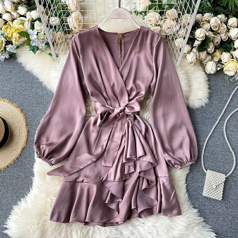 Selena satin dress