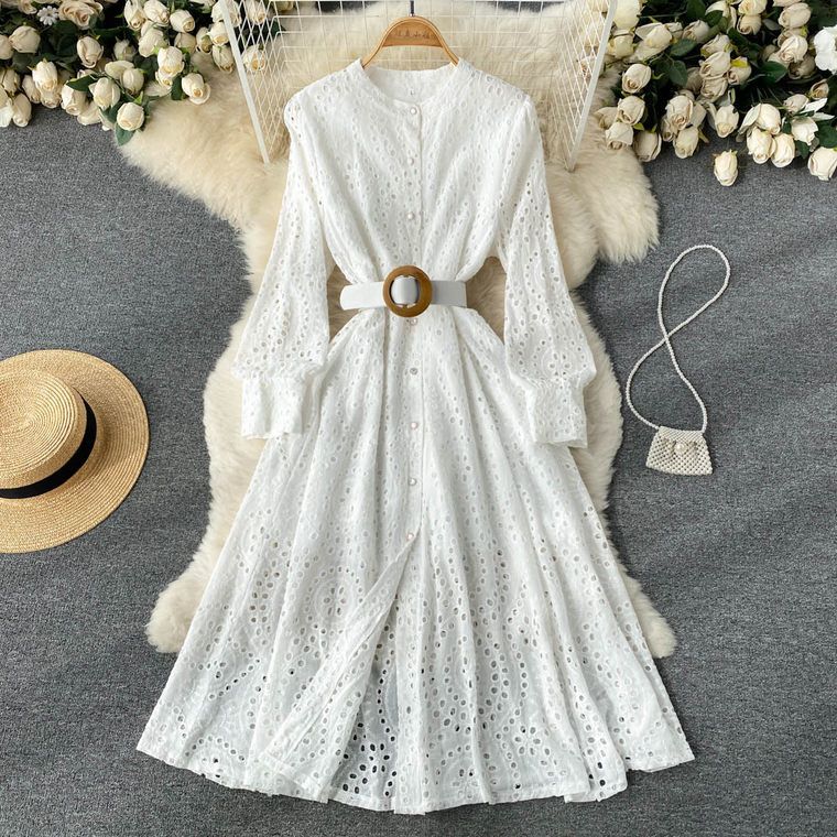 Christopher lace dress white