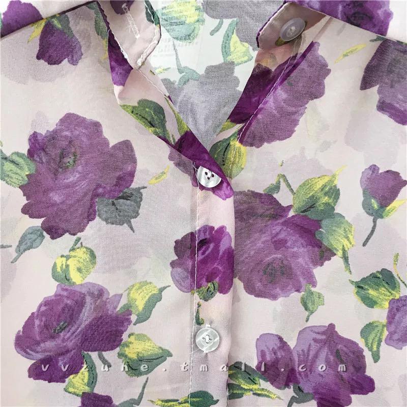 Floral Shirt Lilac