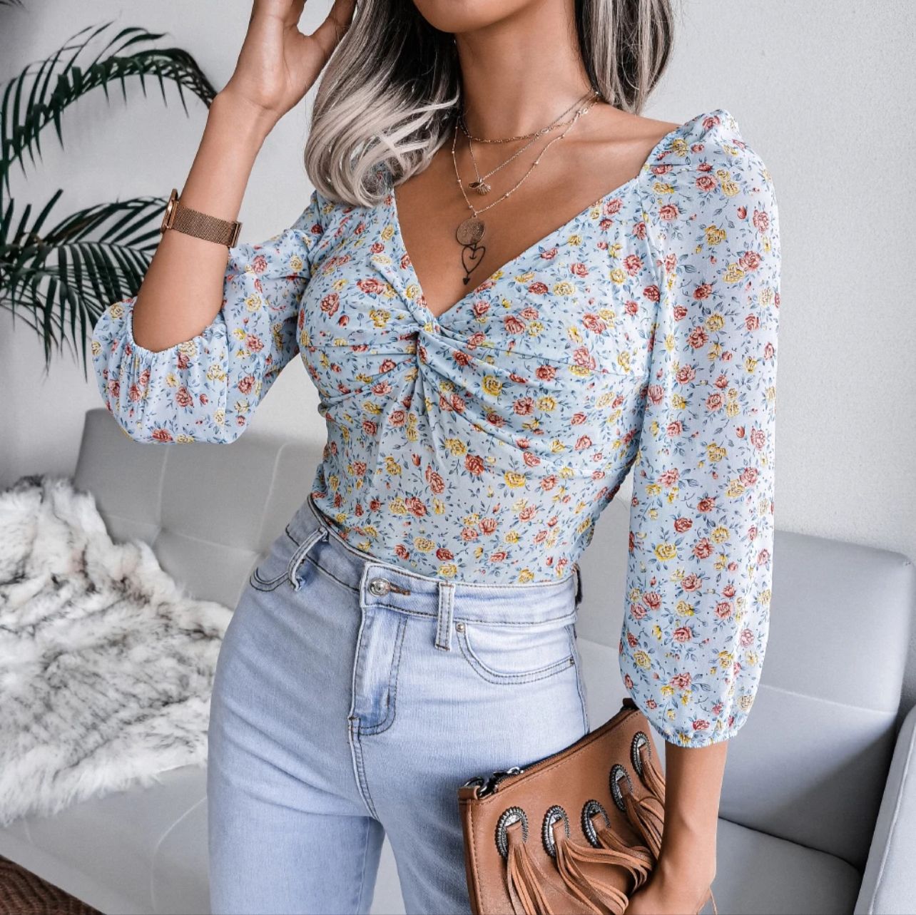 Maple Floral Blouse