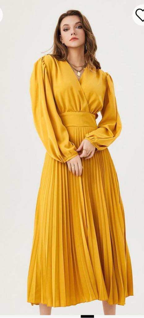 Karen monochrome dress yellow