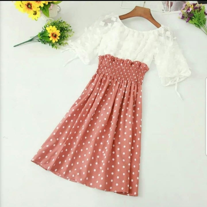 Senorita Pink Polka Dots Dress