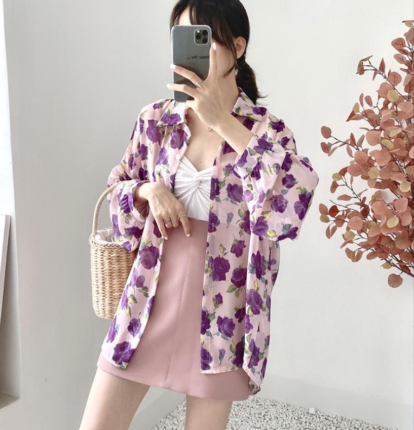 Floral Shirt Lilac