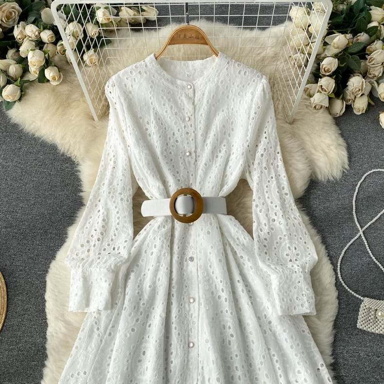 Christopher lace dress white