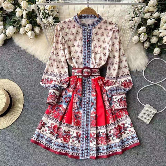 Dallas printed dress