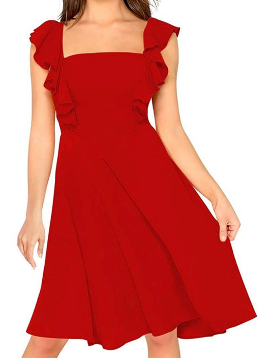 Rexy Red Flare Dress