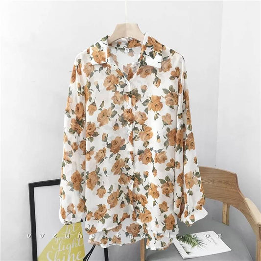 Floral Shirt Mustard